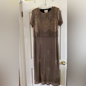 Black and Gold Sparkly Party Dress